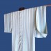 JUBAN HOMME DOUBLÉ GRIS & BLEU EN SOIE 007-99 (M) 